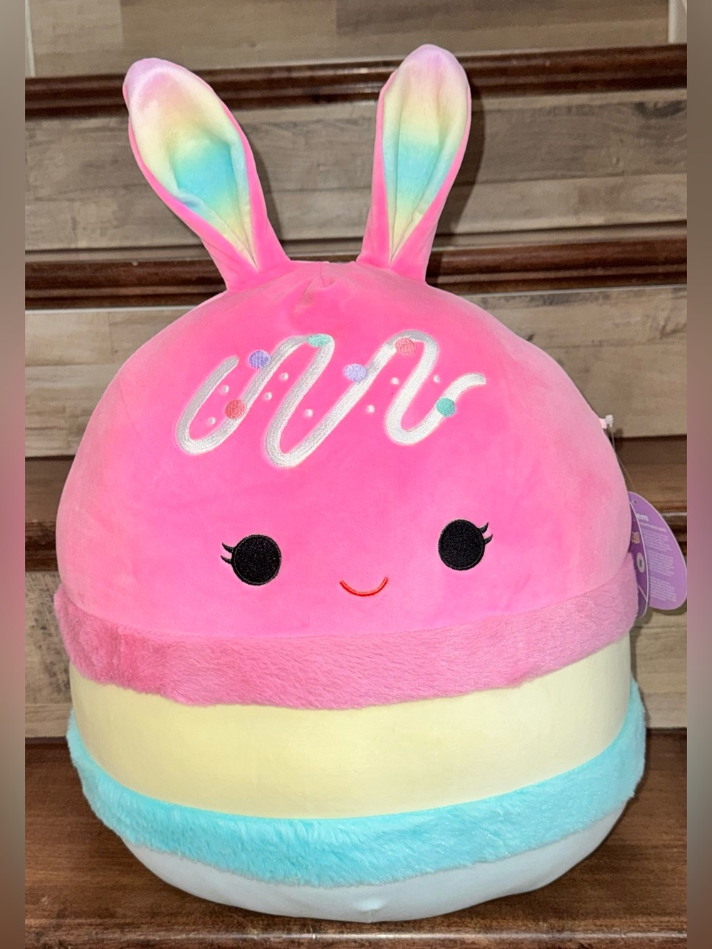 Cute 🥰 Squishmallows  16” Clem the Macaron Bunny 🐰